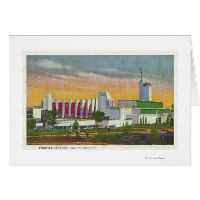 Aussicht auf den Nordeingang, Saal der Wissenschaf (Vorderseite (Horizontal))