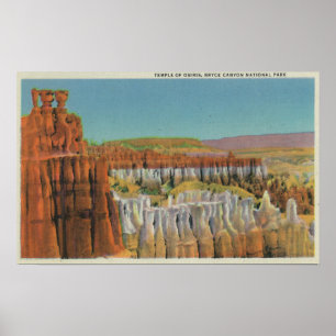 Aussicht auf den Osiris-Tempel Poster