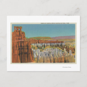 Aussicht auf den Osiris-Tempel Postkarte