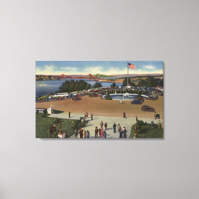 Aussicht auf den Palast der Ehrenlegion Leinwanddruck (Vorderseite)