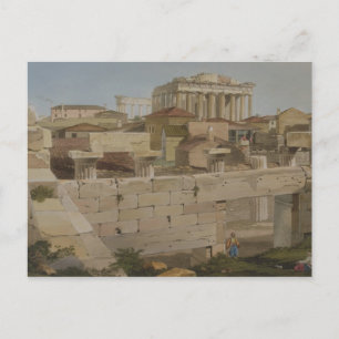 Aussicht auf den Parthenon aus der Propylaea, Plat Postkarte