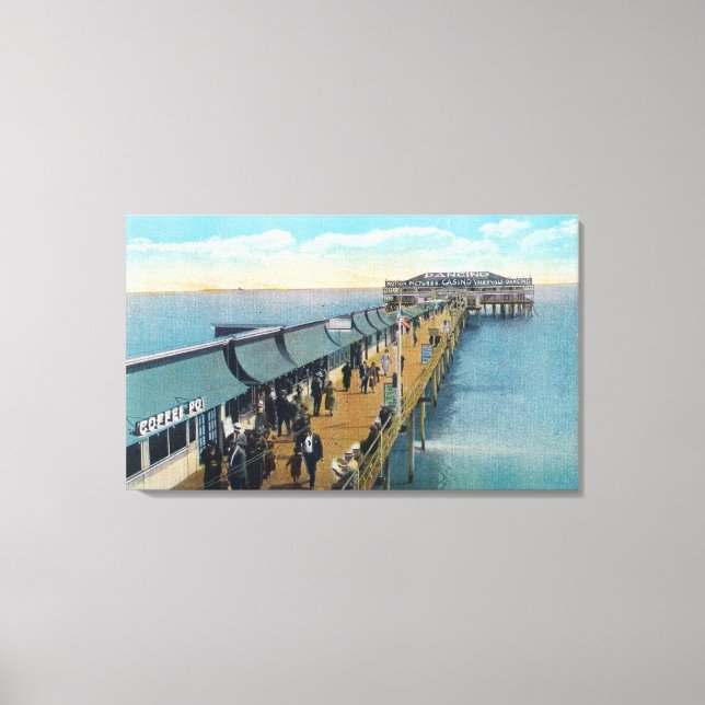 Aussicht auf den Pier Leinwanddruck (Vorderseite)