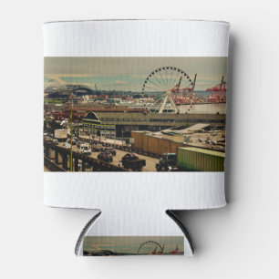 Aussicht auf den Rainier-Berg vom Pike Place Publi Dosenkühler