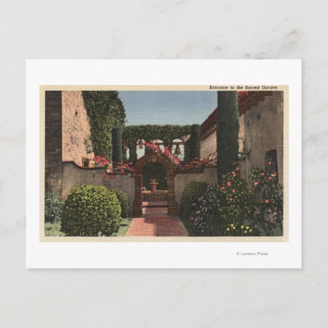 Aussicht auf den Sacro Garden Postkarte (Vorderseite)