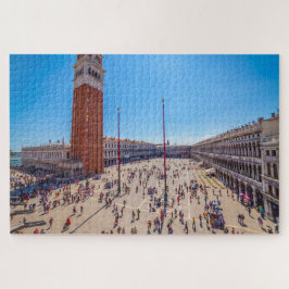 Aussicht auf den San Marco Platz mit Menschenmasse Puzzle