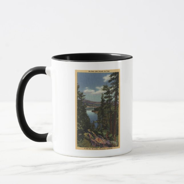 Aussicht auf den See durch die Pines Nr. 2 Tasse (Links)