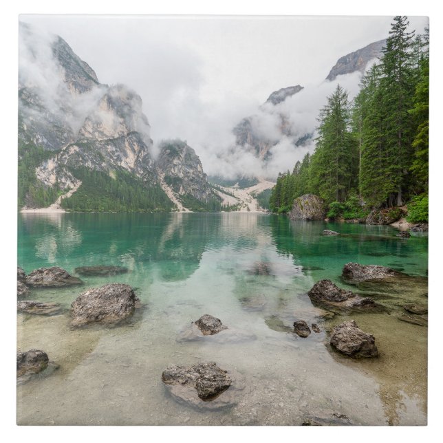 Aussicht auf den See Fliese (Vorderseite)