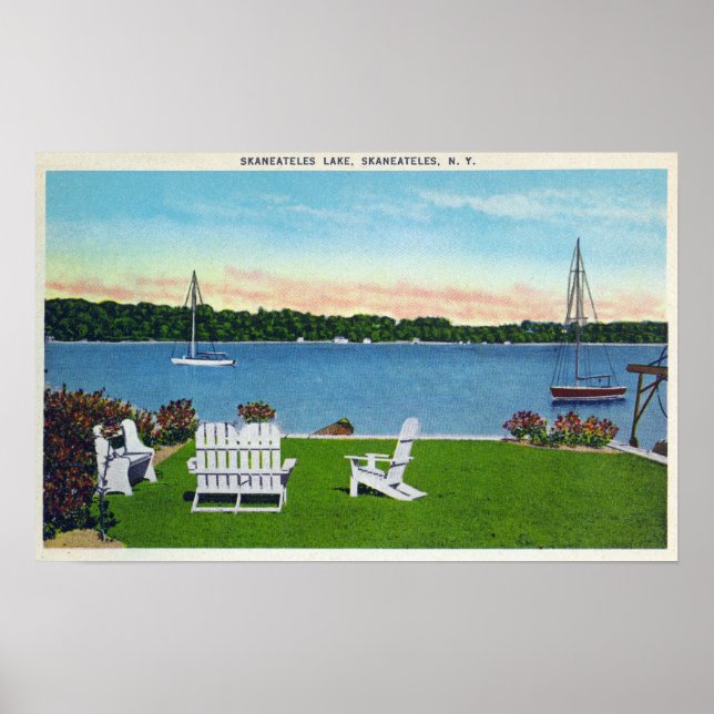 Aussicht auf den See Poster (Vorne)