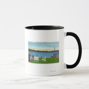 Aussicht auf den See Tasse