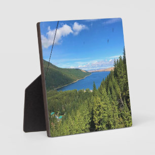 Aussicht auf den See Wallowa, Oregon Fotoplatte