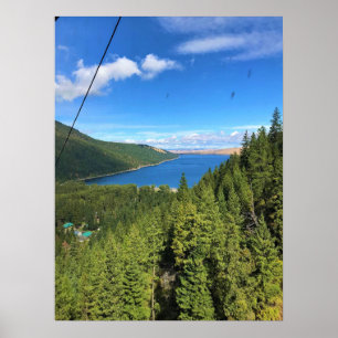 Aussicht auf den See Wallowa, Oregon Poster