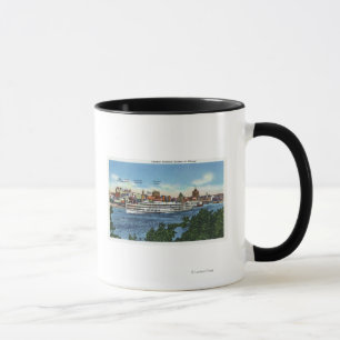 Aussicht auf den Steamer Hendrick Hudson Tasse