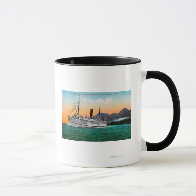 Aussicht auf den Steamer Jefferson Tasse (Rechts)