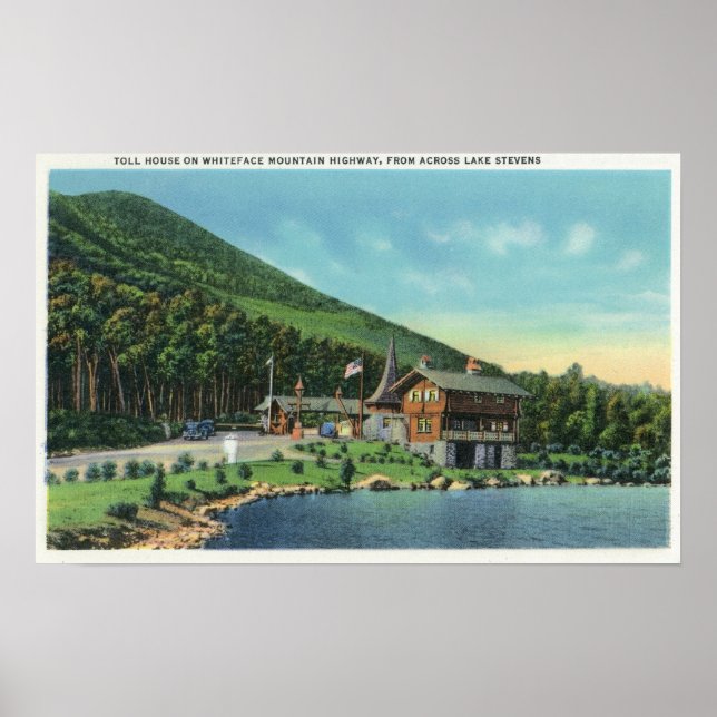 Aussicht auf den Stevanssee Toll House Poster (Vorne)