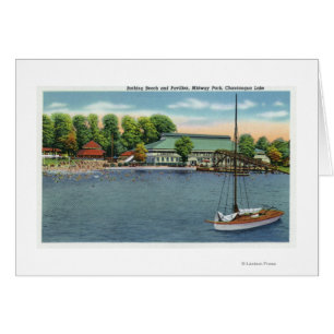 Aussicht auf den Strand von Midway Park und den Pa