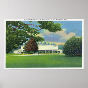 Aussicht auf den Tanglewood Music Shed and Grounds Poster
