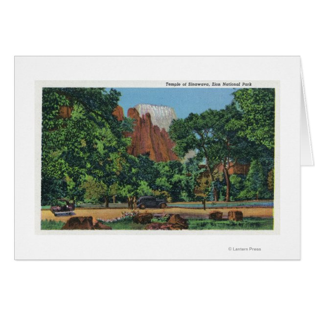 Aussicht auf den Tempel von Sinawava (Vorderseite (Horizontal))