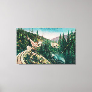 Aussicht auf den Tunnel der Südpazifikbahn Leinwanddruck