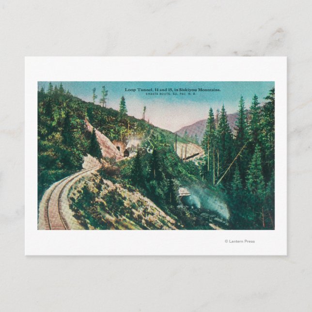 Aussicht auf den Tunnel der Südpazifikbahn Postkarte (Vorderseite)