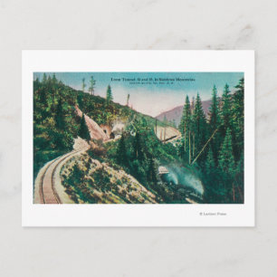 Aussicht auf den Tunnel der Südpazifikbahn Postkarte