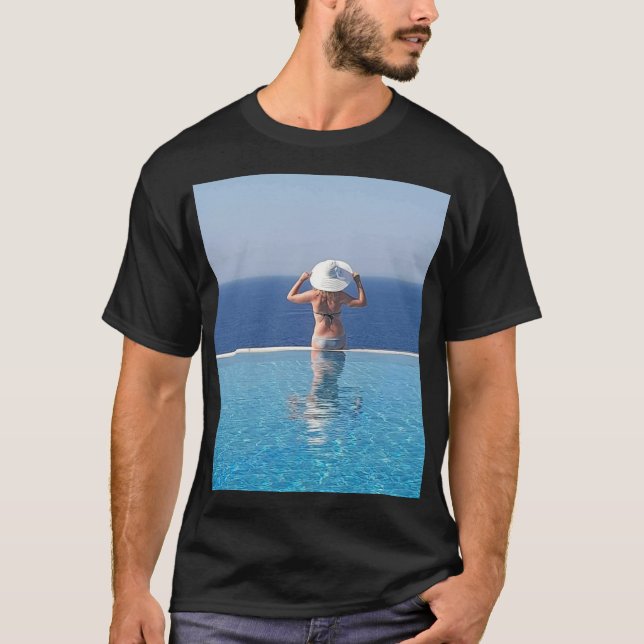 Aussicht auf den Urlaub T-Shirt (Vorderseite)