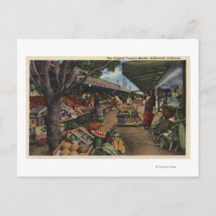 Aussicht auf den ursprünglichen Bauernmarkt Postkarte