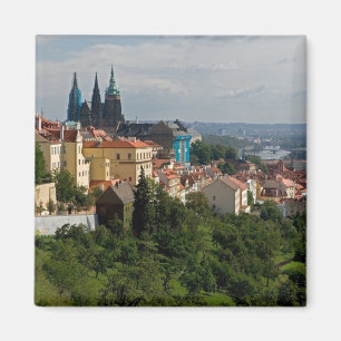 Aussicht auf den Vitus-Dom, Prag, Tschechien Magnet