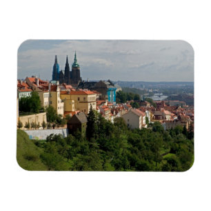 Aussicht auf den Vitus-Dom, Prag, Tschechien Magnet