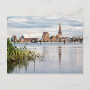 Aussicht auf den Warnow bis Rostock Postkarte