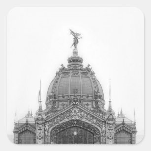 Aussicht auf den zentralen Dom Quadratischer Aufkleber