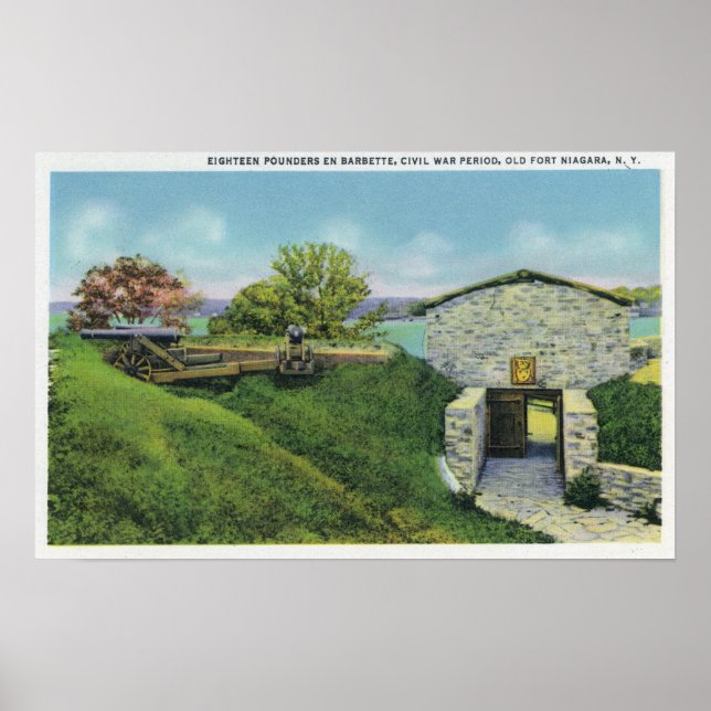 Aussicht auf die Adjutant-Viertel im alten französ Poster (Vorne)