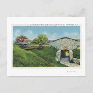 Aussicht auf die Adjutant-Viertel im alten französ Postkarte