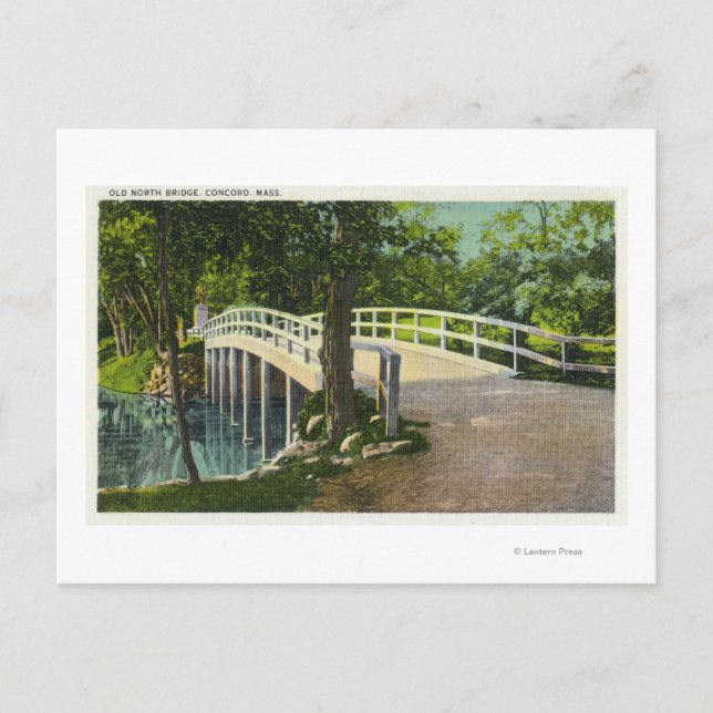 Aussicht auf die alte Nordbrücke Postkarte (Vorderseite)