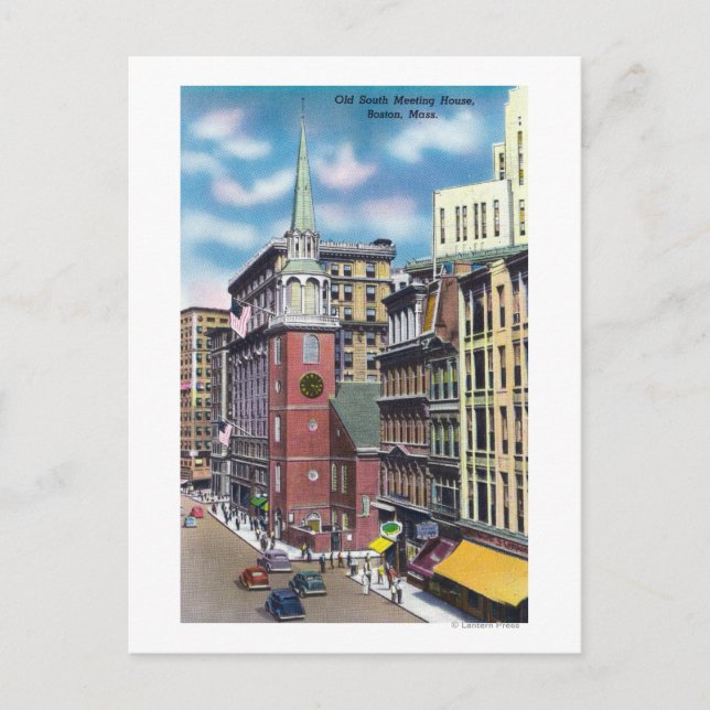 Aussicht auf die alte Süd-Tagungshalle Postkarte (Vorderseite)