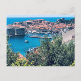Aussicht auf die Altstadt von Dubrovnik, Kroatien Postkarte