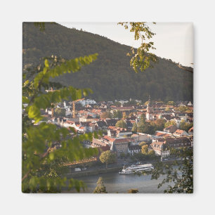 Aussicht auf die Altstadt von Heidelberg Magnet