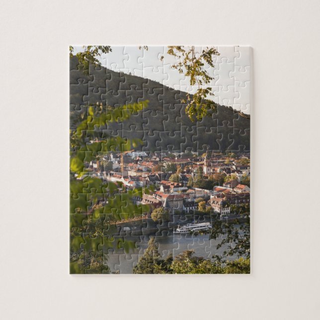 Aussicht auf die Altstadt von Heidelberg Puzzle (Vertikal)