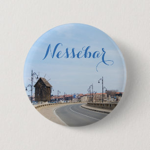 Aussicht auf die Altstadt von Nesebur Button