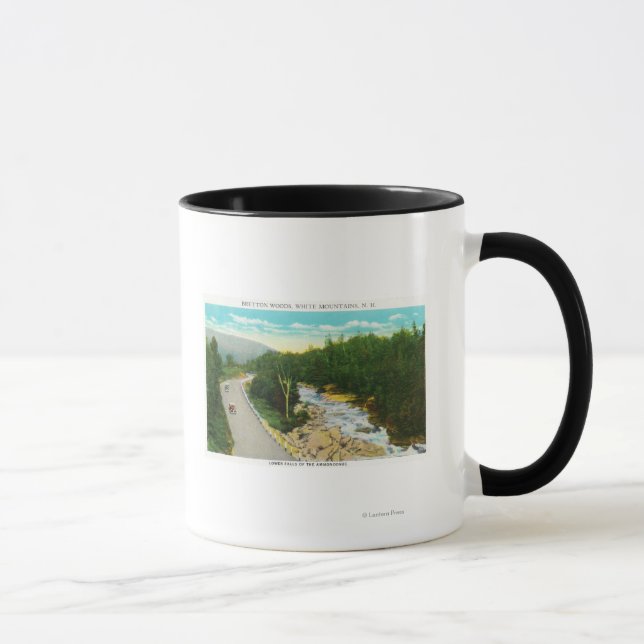 Aussicht auf die Ammonoosuc-Unterfälle Tasse (Rechts)