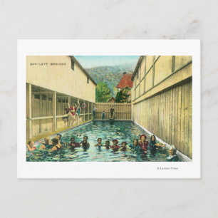 Aussicht auf die Badegäste Postkarte