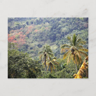 Aussicht auf die Berge, Dominikanische Republik. Postkarte