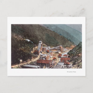 Aussicht auf die Bergstation des Hecla mit Blick a Postkarte