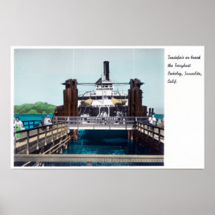 Aussicht auf die Berkeley Ferryboat Messe Poster
