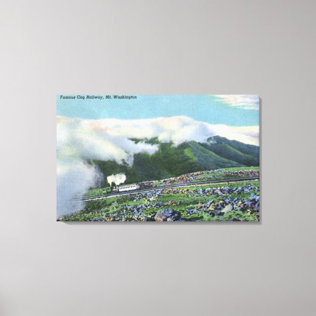 Aussicht auf die berühmte Zahnradbahn Leinwanddruck (Vorderseite)