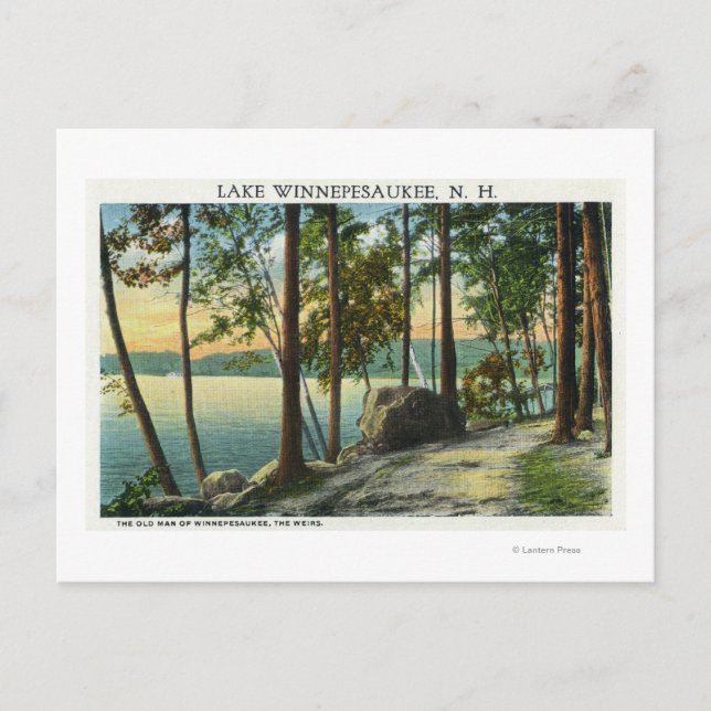 Aussicht auf die Bildung des alten Mannes Postkarte (Vorderseite)