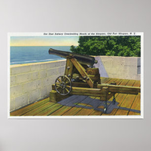 Aussicht auf die Boulangerie, französisches Militä Poster