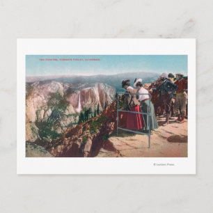 Aussicht auf die Brüche und das Yosemite-Tal Postkarte