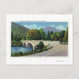 Aussicht auf die Brücke über den Deerfield River Postkarte