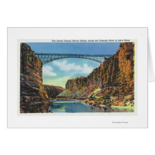 Aussicht auf die Brücke von Navajo in Lees Fähre