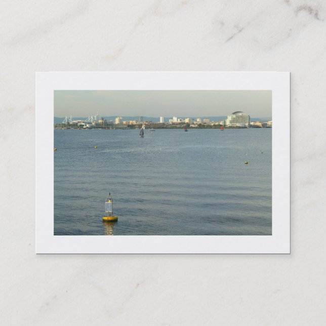 Aussicht auf die Bucht von Cardiff (grenzt an die  Visitenkarte (Vorderseite)